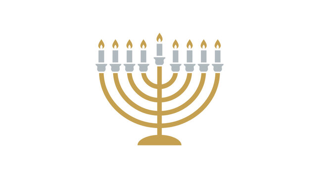 Traditional Jewish Menorah Hanukkah Candleholder 5.