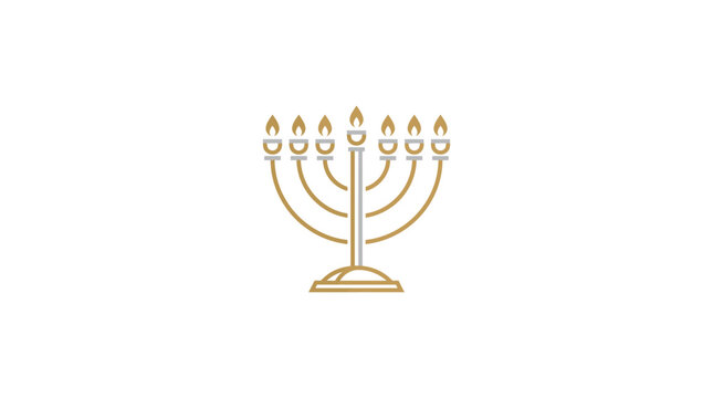 Traditional Jewish Menorah Hanukkah Candleholder 12.