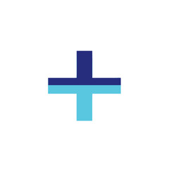 Fototapeta premium Plus Sign Symbol Graphic Design Element.