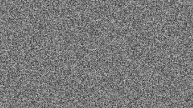 Noise on a old TV screen. tv screen noise glitch effect .Analog television static noise background, black and white glitch screen texture, retro tv signal interference effect