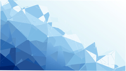 Geometric polygonal background in shades of blue a vector illustration with a gradient effect © Suranjan