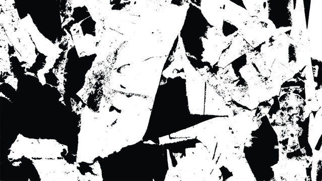 Black and white grunge texture background with torn paper and distressed effect for design and creative projects