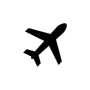 Airplane flight icon flying past a virus cell, meaning cross-border travel spread.
