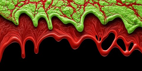 Fototapeta premium Vivid abstract flow of color and texture