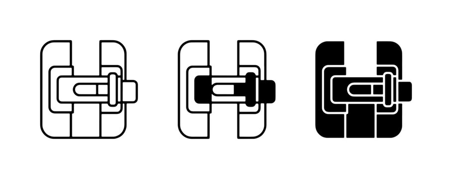 Orthodontic Braces, Dental Brackets, and Archwire Set, Medical Iconography