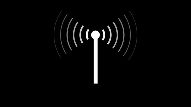Wi-fi wireless internet network net connection icon logo wi-fi . technology wireless signal icon .