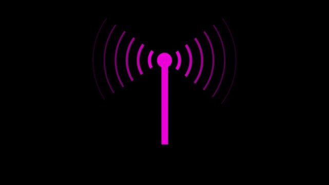 Wi-fi wireless internet network net connection icon logo wi-fi . technology wireless signal icon .