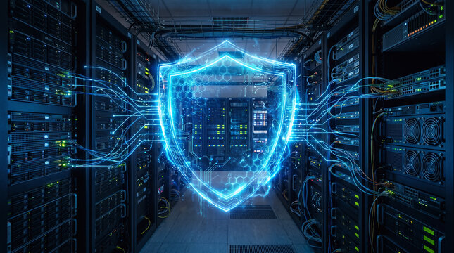 Advanced Cybersecurity Protection System. data security, network security, cyber defense, digital shield