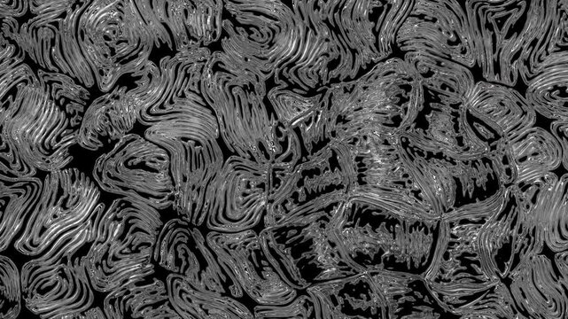 Abstract metallic liquid spreading animation background