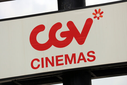 CGV Cinemas Logo Close-up, Da Nang, Vietnam, January 22, 2026