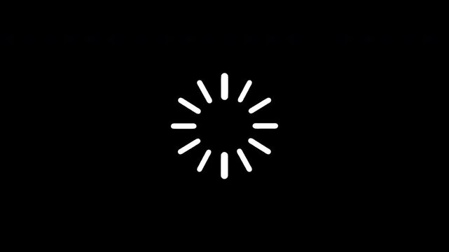Loading icon progress bar animation glitching
