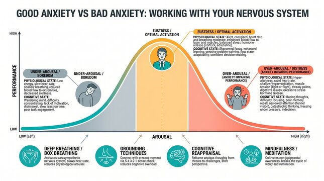 Good anxiety vs bad anxiety: Yerkes-Dodson anxiety management tips guide