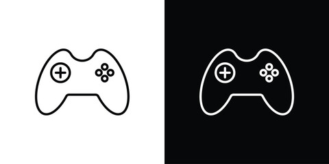 Gamepad icon in editable outlined, Vector EPS10 © Xevier