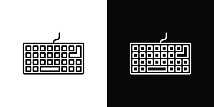 Keyboard icon in editable outlined, Vector EPS10