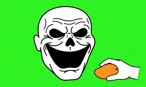 cartoon zombie face
