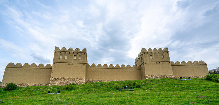 Scenic views of the archaeological remains and monumental stone walls of Hattuşa (Hattusha),  located in Boğazkale, &Ccedil;orum, this sprawling site was the fortified capital city of the Hittite Empire duri