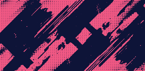 Pink Grunge Brush Texture Background for Streetwear Graphic Design © Jack Queen