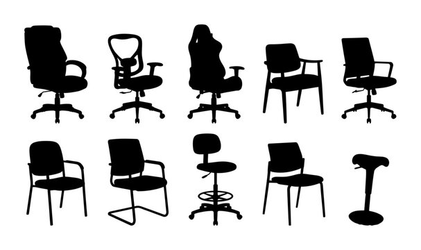 Office Chairs Silhouette Collection for Furniture Design