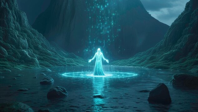 blue water splash