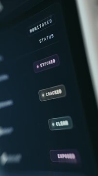 List of statuses representing different security levels