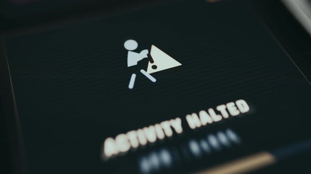 System Activity Halted status animation icon