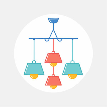 Modern Chandelier Illustration