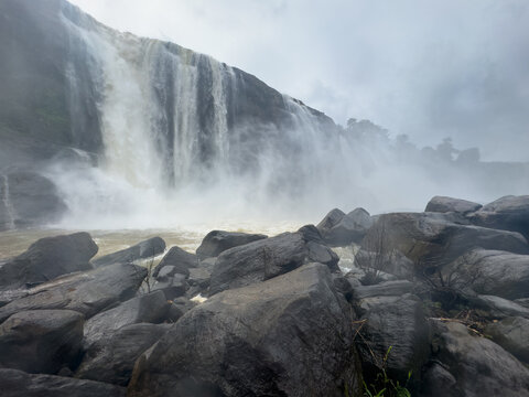 Athirappilly Waterfalls, located in Thrissur district along the Chalakudy River, Kerala, India.