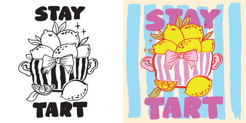 Fototapeta premium Summer vibes. Lettering print t-shirt design, mug print about summer. 