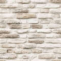 Fototapeta premium Light brick wall texture with subtle neutral tones, architectural surface design, modern construction background. SEAMLESS PATTERN