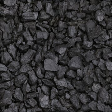 Black coal rock texture with rugged natural detail, industrial mineral background, dark stone surface. SEAMLESS PATTERN