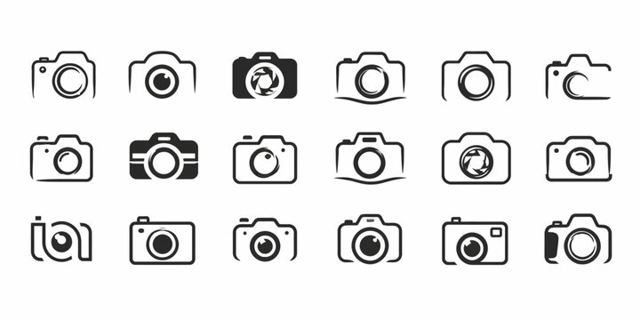 Collection of diverse camera various styles and lens