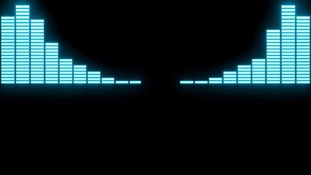 Cyan Audio Equalizer Horizon Illustration