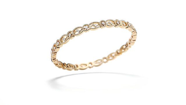 Gold twisted rope chain necklace jewelry isolated.