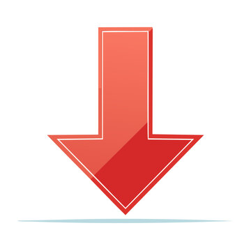 Red arrow pointing down