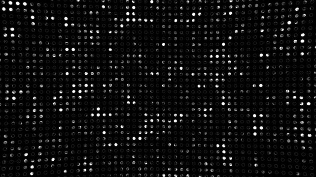 Futuristic sci-fi white binary digital particle matrix abstract background