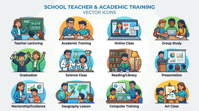 School teacher in academic training.