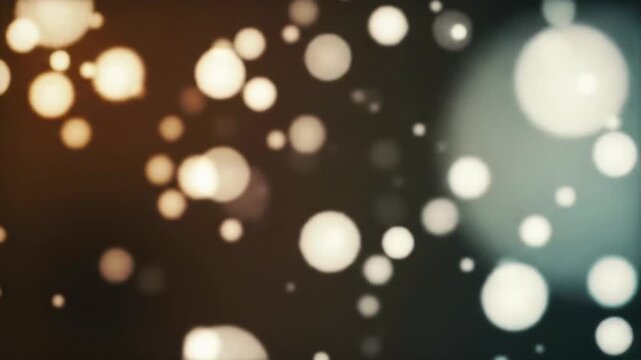 mesmerizing abstract video of ethereal bokeh patterns and luminous lights shifting from cool electric white/teal to warm amber/orange with subtle push-in or tracking. concept of innovation,