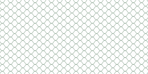 Fototapeta premium Seamless Chain Link Fence Pattern Background White Wire Mesh Repeating Geometric Texture