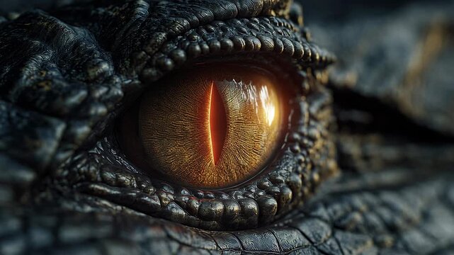 Close up of dragon eye.