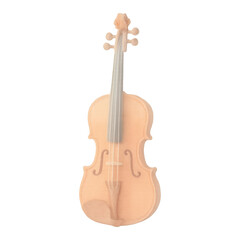 Fototapeta premium PNG Elegant wooden violin illustration.