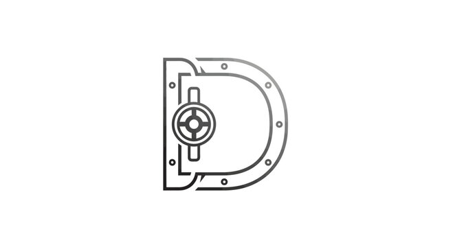 Secure metal safe deposit box.