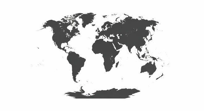 Simple world map illustration