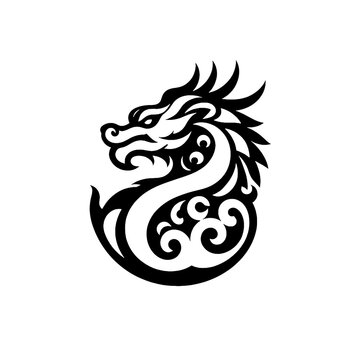 vector illustration of a qilin