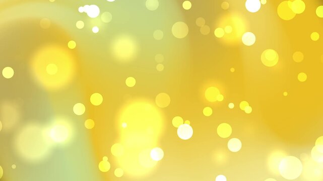 Glowing yellow circular light spots add warm ambiance to design projects, suitable for festive event decorations or artistic backgrounds.