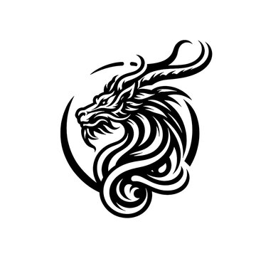vector illustration of a qilin