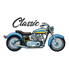Obraz premium Classic Motorcycle Illustration