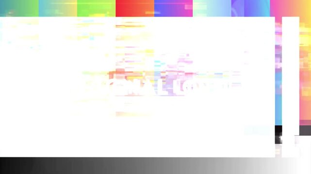 Vibrant digital disruption background showcasing corrupted data stream and abstract pixelated interference