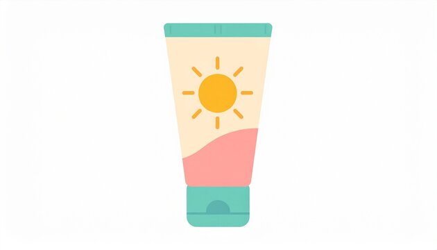 Sunscreen tube sun protection skincare