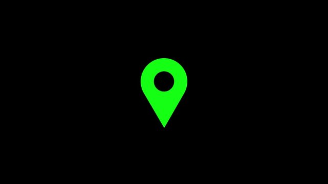 Map pointer icon set with pin symbols for navigation and location markers.