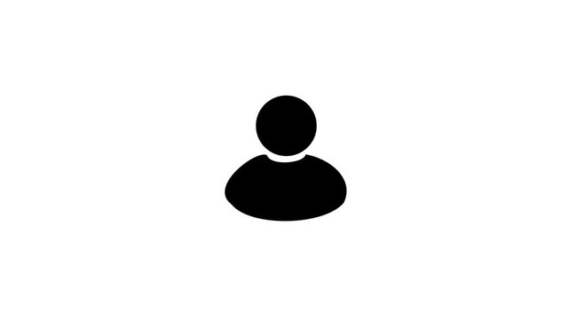 User animated icon with alpha channel. Perfect for project and Explainer Video